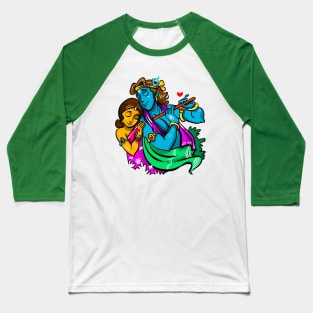 Radha Krishna - Symbol Of Divine Love Baseball T-Shirt